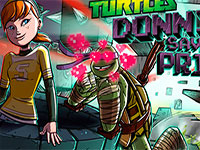 Игра Черепашки-ниндзя спасают подругу Игра Черепашки-ниндзя спасают подругу
